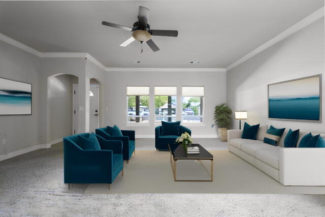 Virtual staging example by The Address Realty
