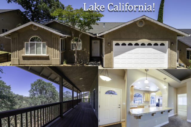 Composite image of marketing photos for home for sale in Lake California